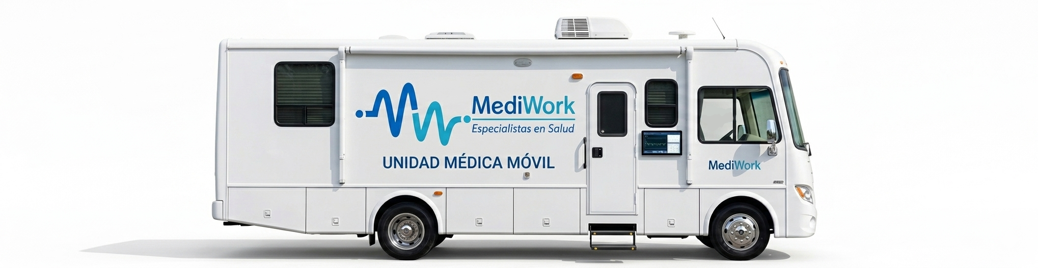 Unidad móvil médica de MediWork totalmente equipada